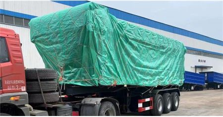Tri Axle 30CBM Dump Semi Trailer will export to Dominican