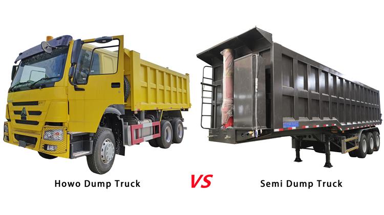 Semi Dump Trailer VS Dump Truck - What Are The Different Types of Semi Dump Trailer