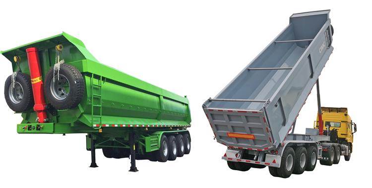 Semi Dump Trailer VS Dump Truck - What Are The Different Types of Semi Dump Trailer