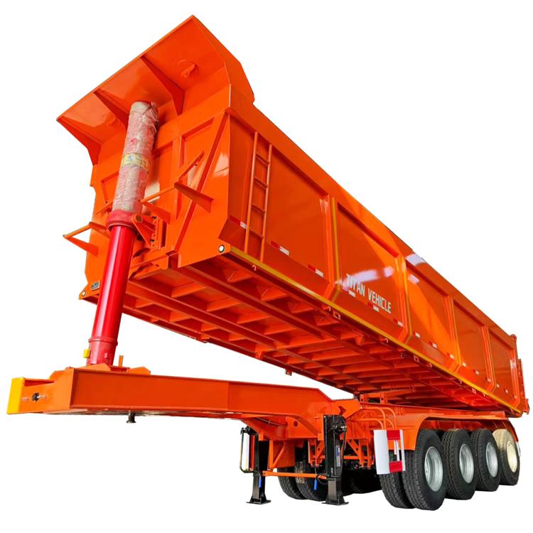 4 Axle Hydraulic Semi Dump Trailer